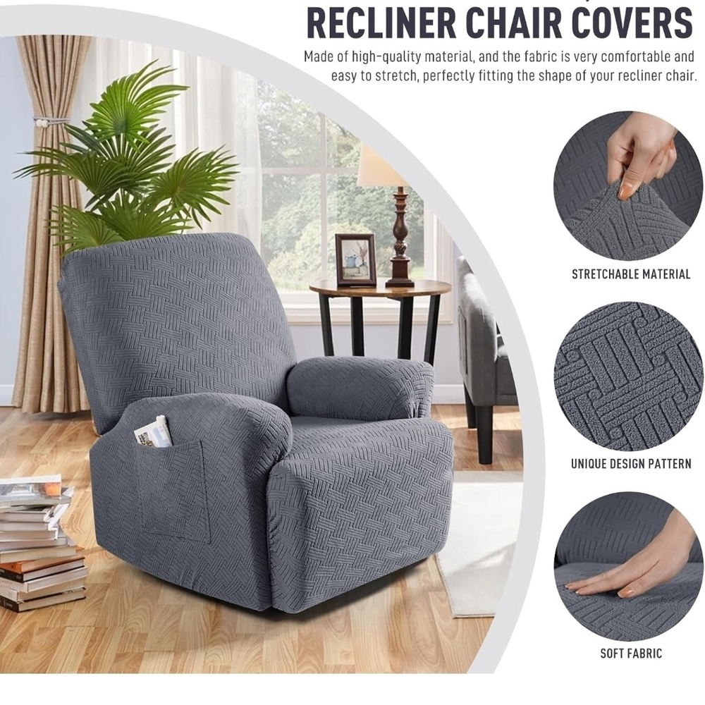 Gray Recliner Chair Covers Qty:2